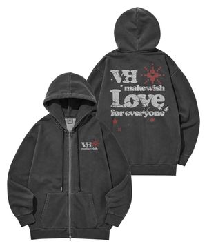 Make Wish 피그먼트 후드집업