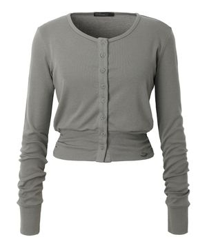 Waist-Shaped Cardigan (taupe)