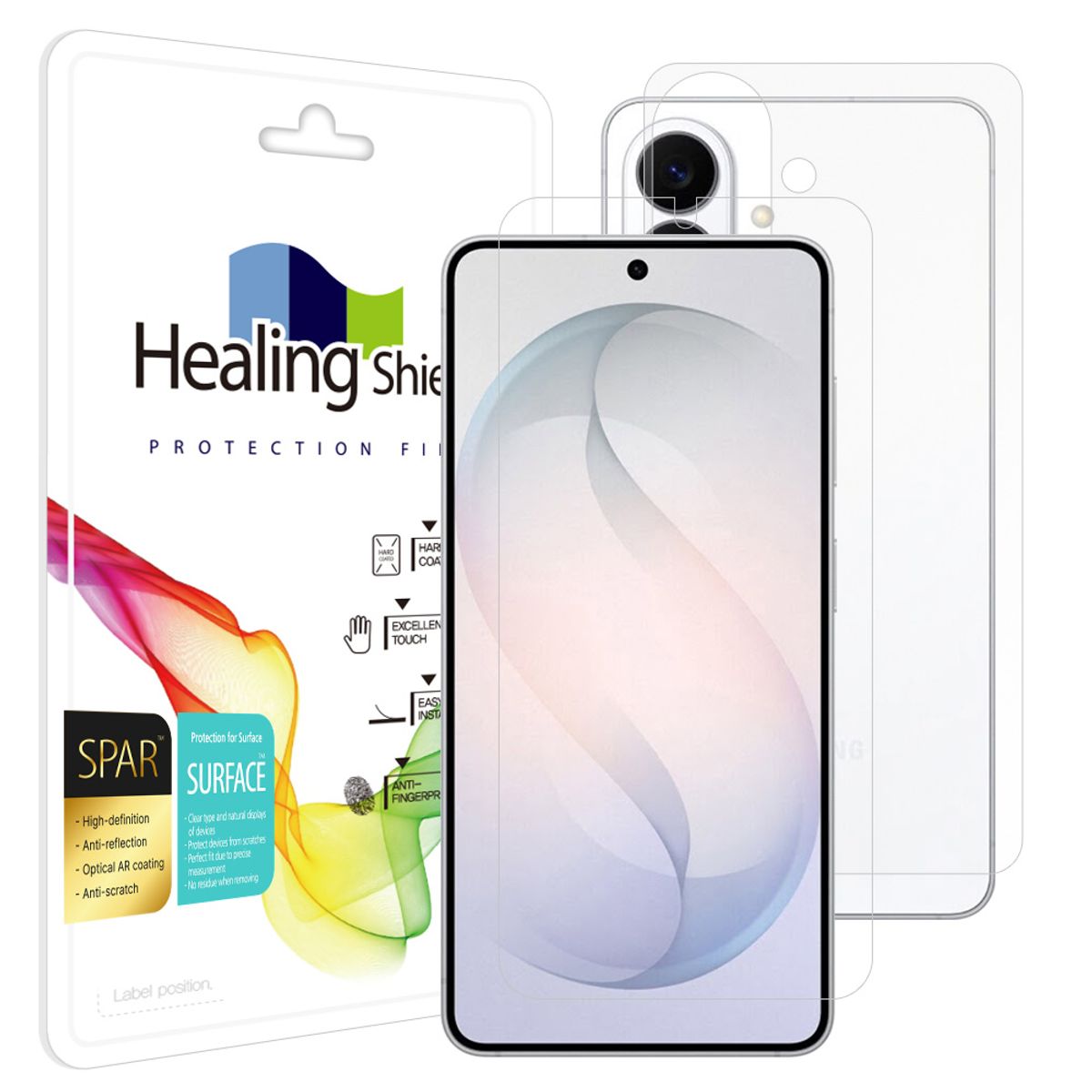 힐링쉴드(HEALINGSHIELD) 갤럭시S26 슈페리어 AR 고화질 액정보호필름 1매 후면1매