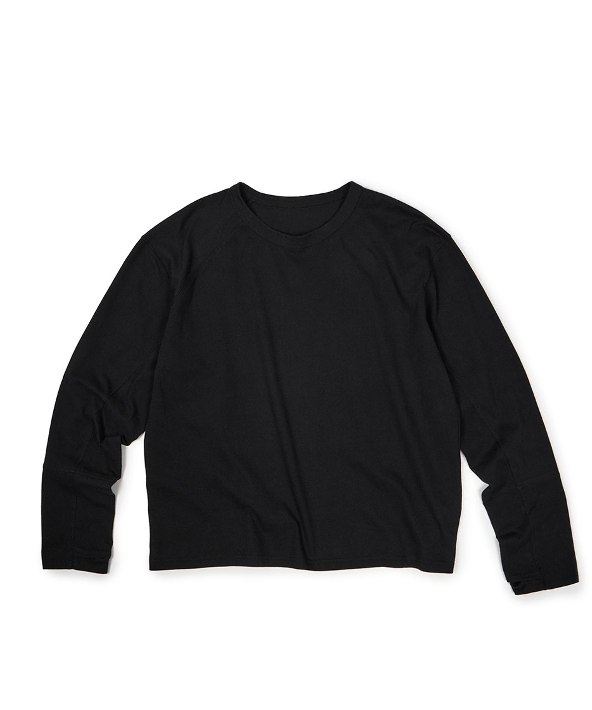 이티씨이(ETCE) (BASE) SIDE PANEL LONG SLEEVE (BLACK)