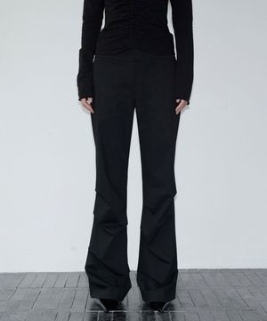 Drape Flare Slacks (black)