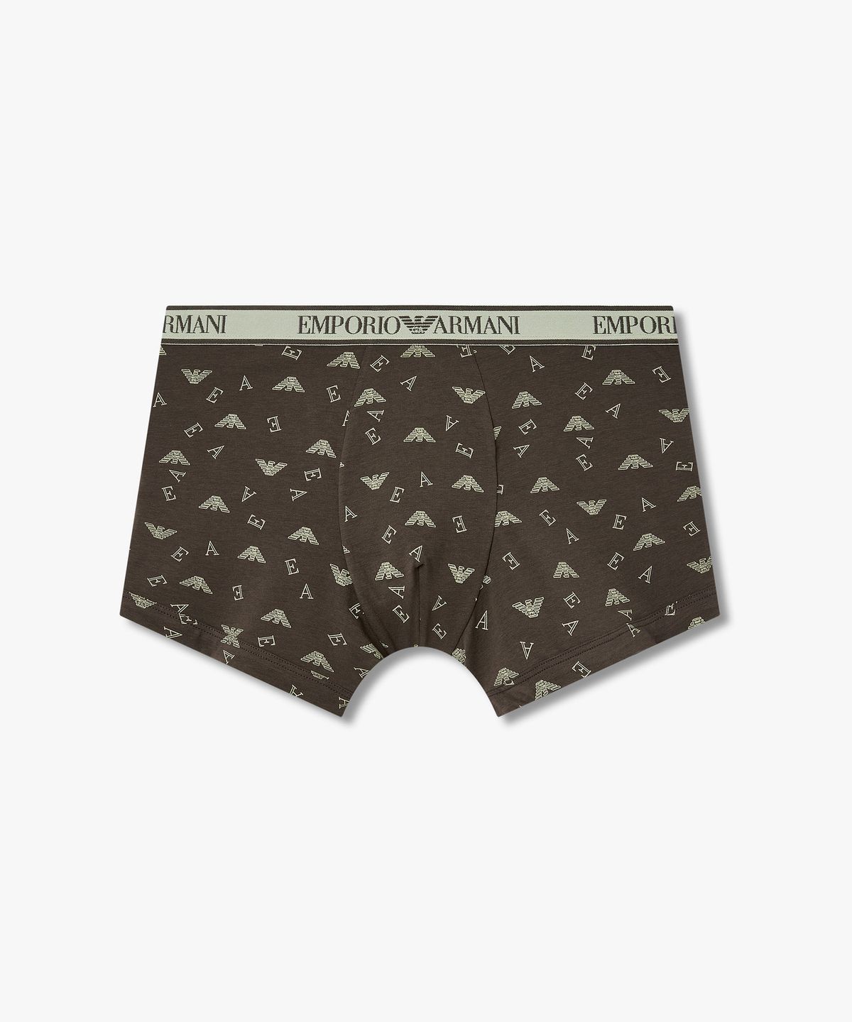 엠포리오 아르마니 언더웨어(EMPORIO ARMANI UNDERWEAR) 남성 이글 로고 패턴 코튼 드로즈_다크 브루넷 0816112085