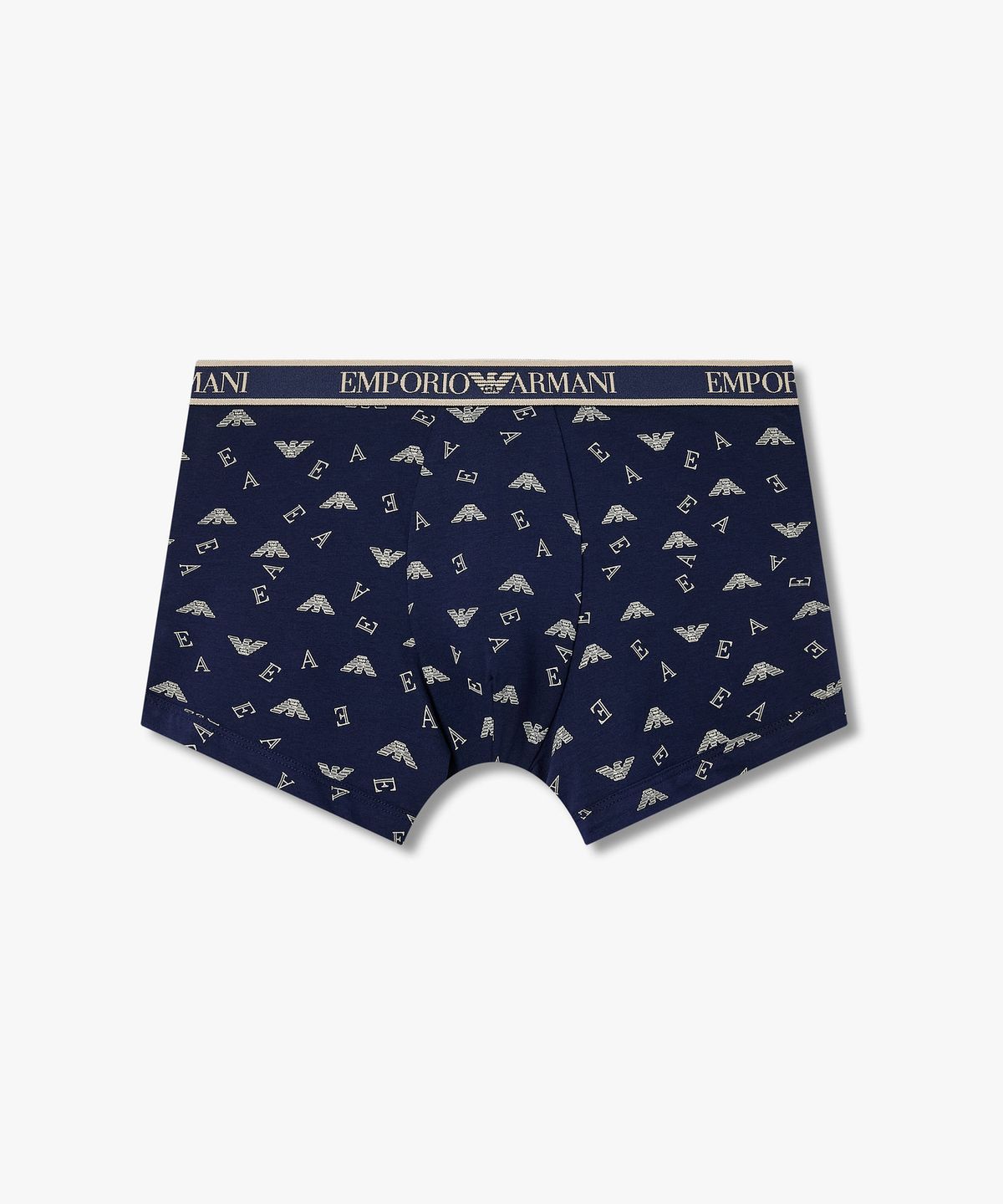 엠포리오 아르마니 언더웨어(EMPORIO ARMANI UNDERWEAR) 남성 이글 로고 패턴 코튼 드로즈_블루 0816112082