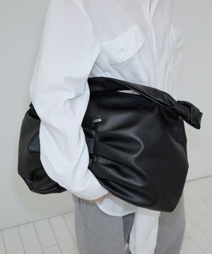 Gathered Hobo Bag (black)