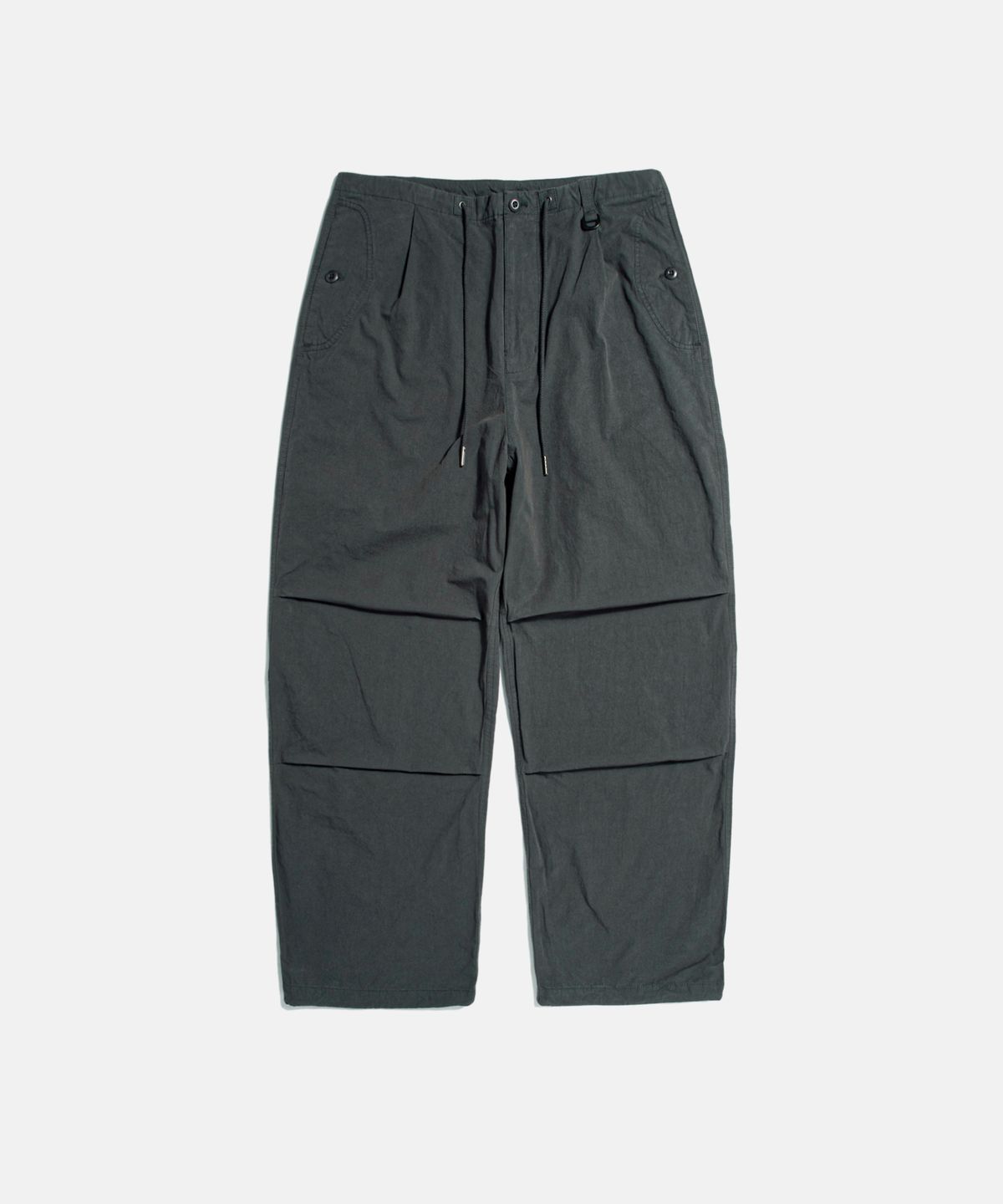 에스피오나지(ESPIONAGE) Pleated Wide Army Pants Charcoal