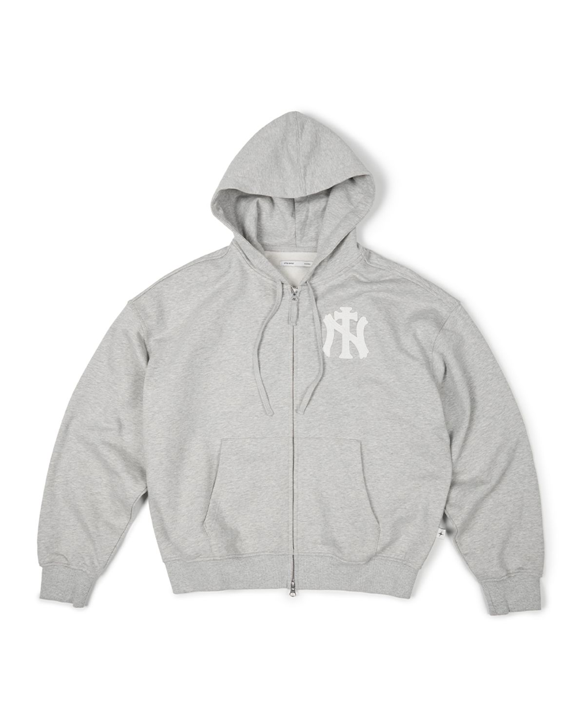 이티씨이(ETCE) (BASE) NY CROSS HOOD ZIP UP (GRAY)