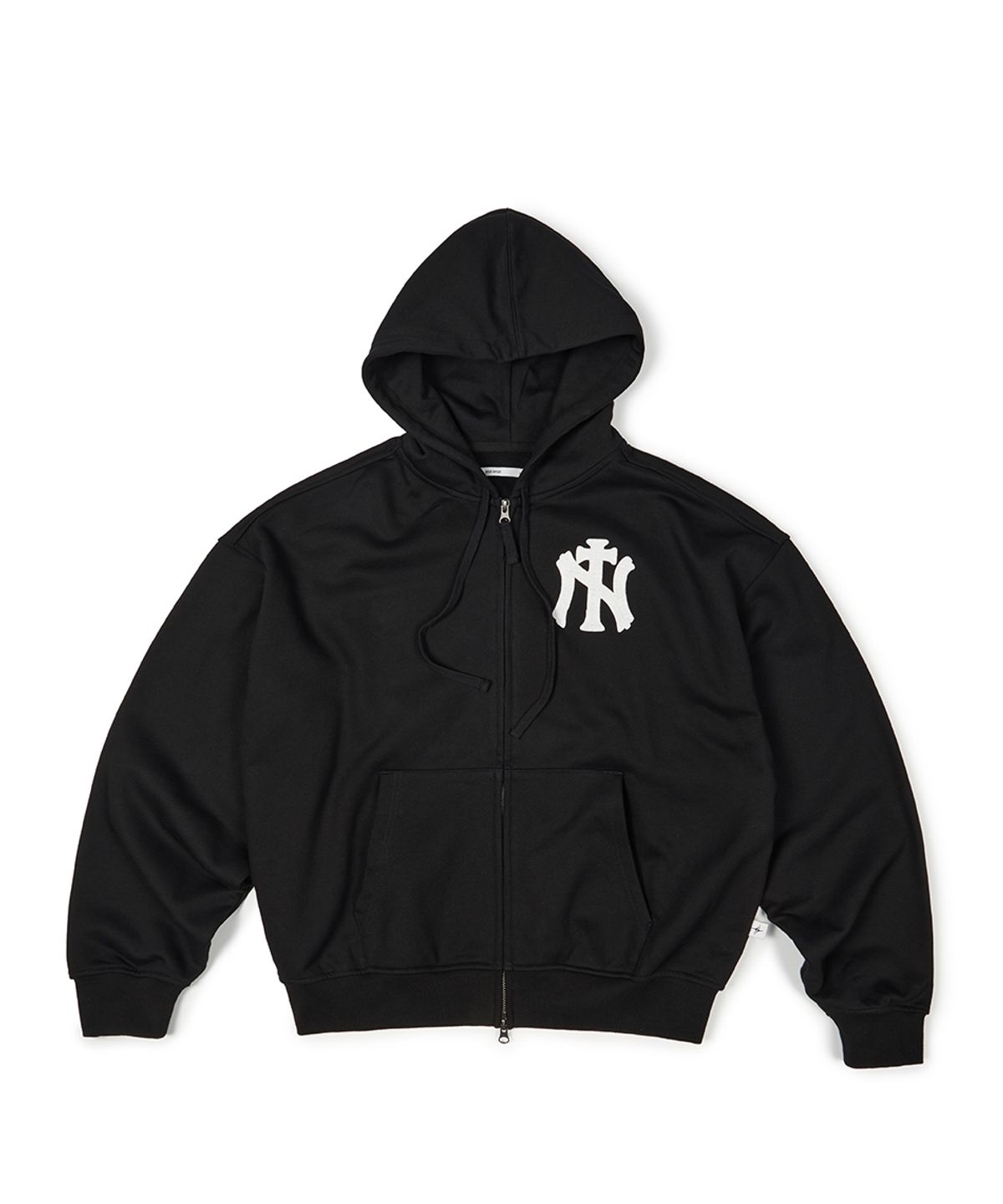 이티씨이(ETCE) (BASE) NY CROSS HOOD ZIP UP (BLACK)