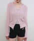 부클레 펀칭 프릴 가디건 [PINK] / GF1LKC523