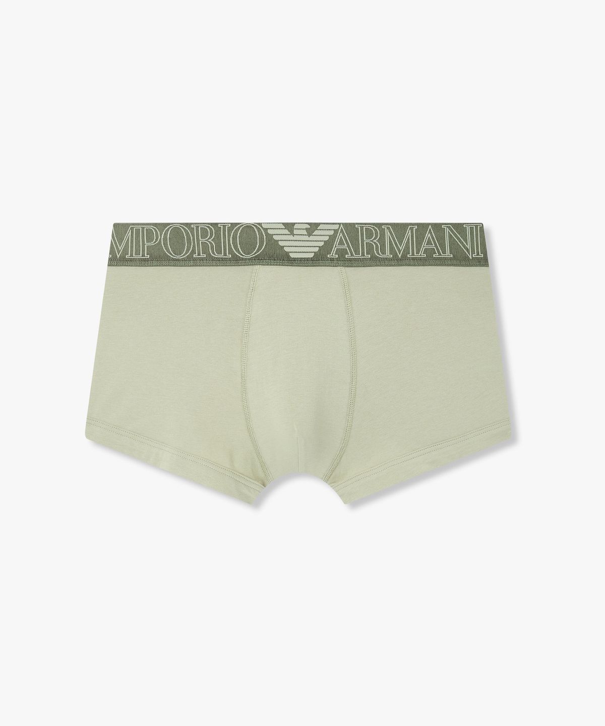 엠포리오 아르마니 언더웨어(EMPORIO ARMANI UNDERWEAR) 남성 아웃라인 로고 밴딩 드로즈_라이트 그린 0816112007