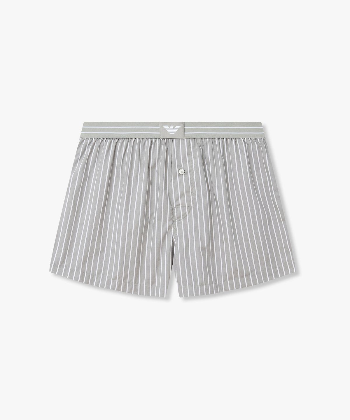 엠포리오 아르마니 언더웨어(EMPORIO ARMANI UNDERWEAR) 남성 볼드 스트라이프 이글 패치 트렁크_그레이 0816112090