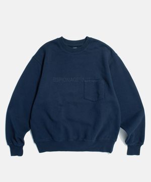 Faded Logo Pocket VTG Sweatshirt Navy
