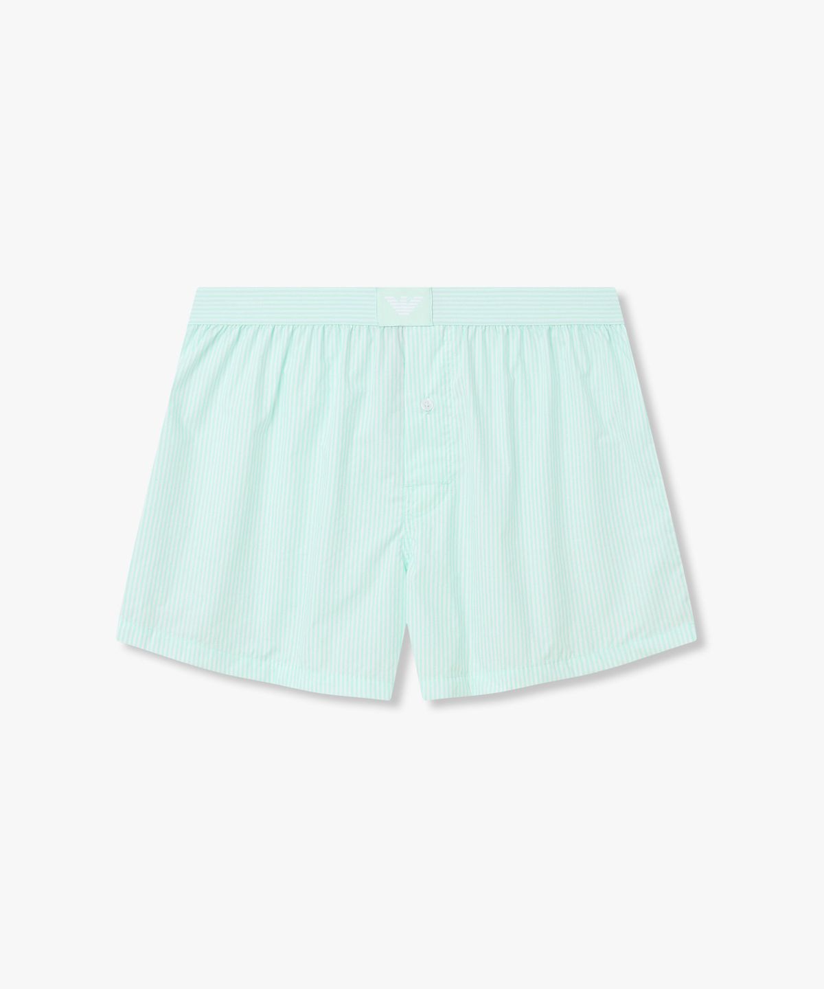 엠포리오 아르마니 언더웨어(EMPORIO ARMANI UNDERWEAR) 남성 스트라이프 이글 패치 트렁크_민트 0816112089