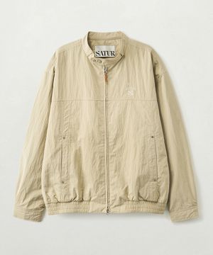 바이커 블루종 자켓 베이지