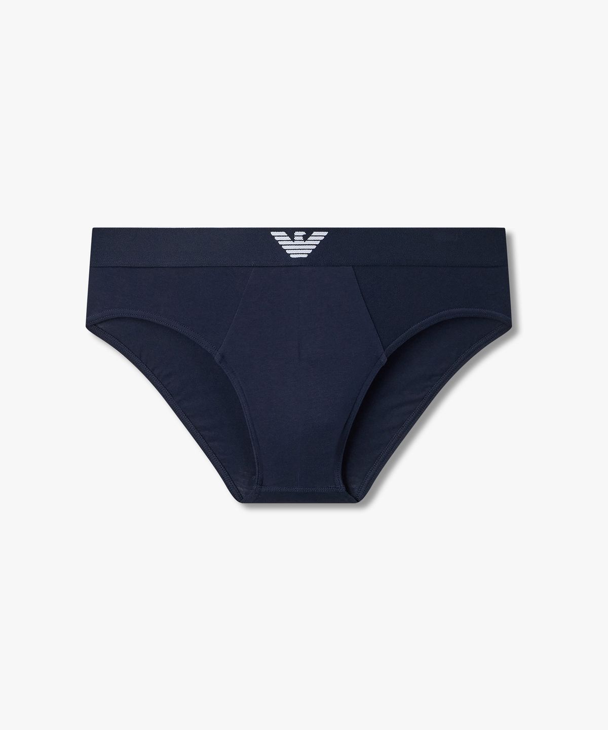 엠포리오 아르마니 언더웨어(EMPORIO ARMANI UNDERWEAR) 남성 이글 배색 밴딩 브리프_블루 0816111154