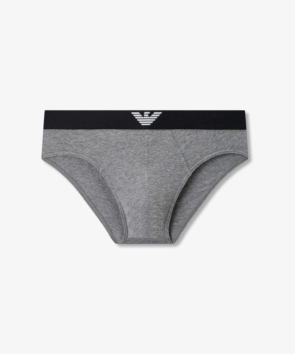 엠포리오 아르마니 언더웨어(EMPORIO ARMANI UNDERWEAR) 남성 이글 배색 밴딩 브리프_멜란지 그레이 0816111152