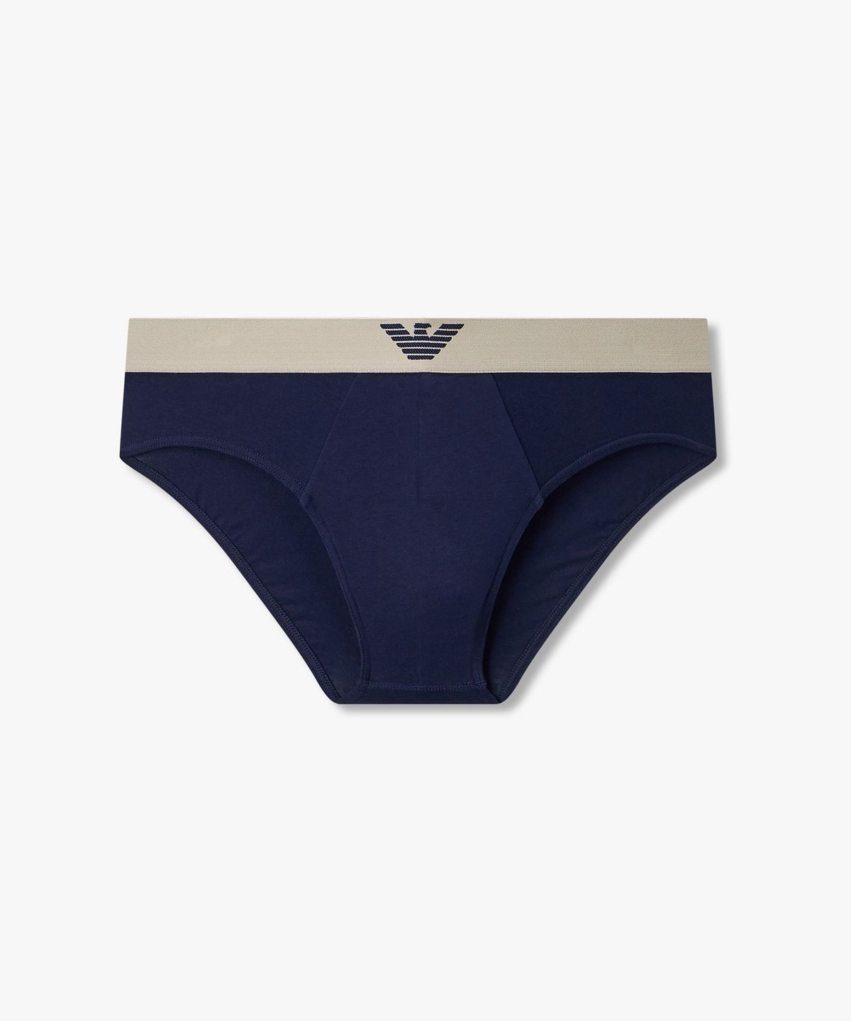 엠포리오 아르마니 언더웨어(EMPORIO ARMANI UNDERWEAR) 남성 이글 배색 밴딩 브리프_마린 0816111150