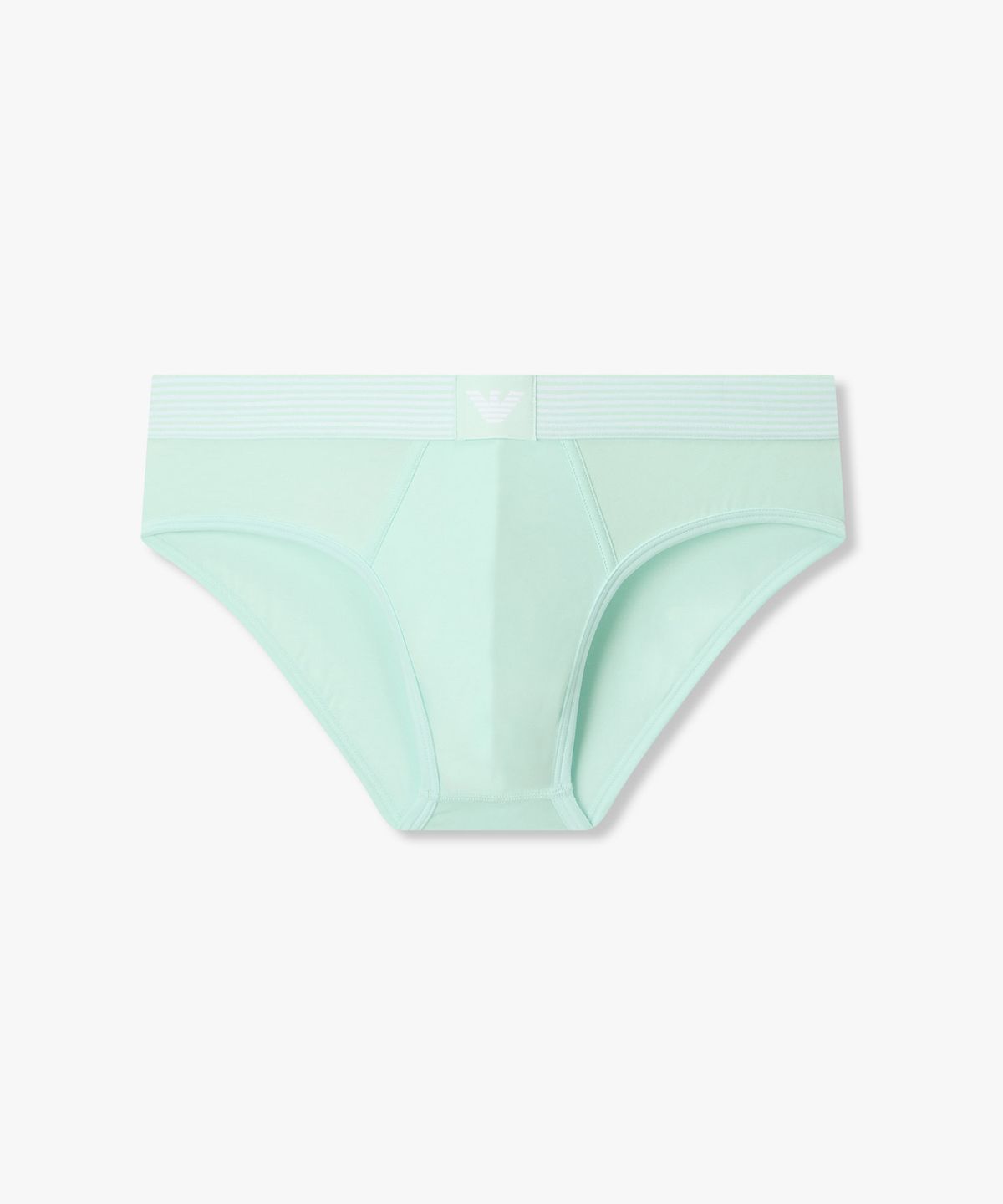 엠포리오 아르마니 언더웨어(EMPORIO ARMANI UNDERWEAR) 남성 스트라이프 밴딩 코튼 브리프_민트 0816111050