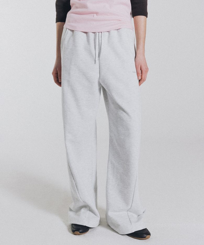 Penny logo sweat pants (white melange)