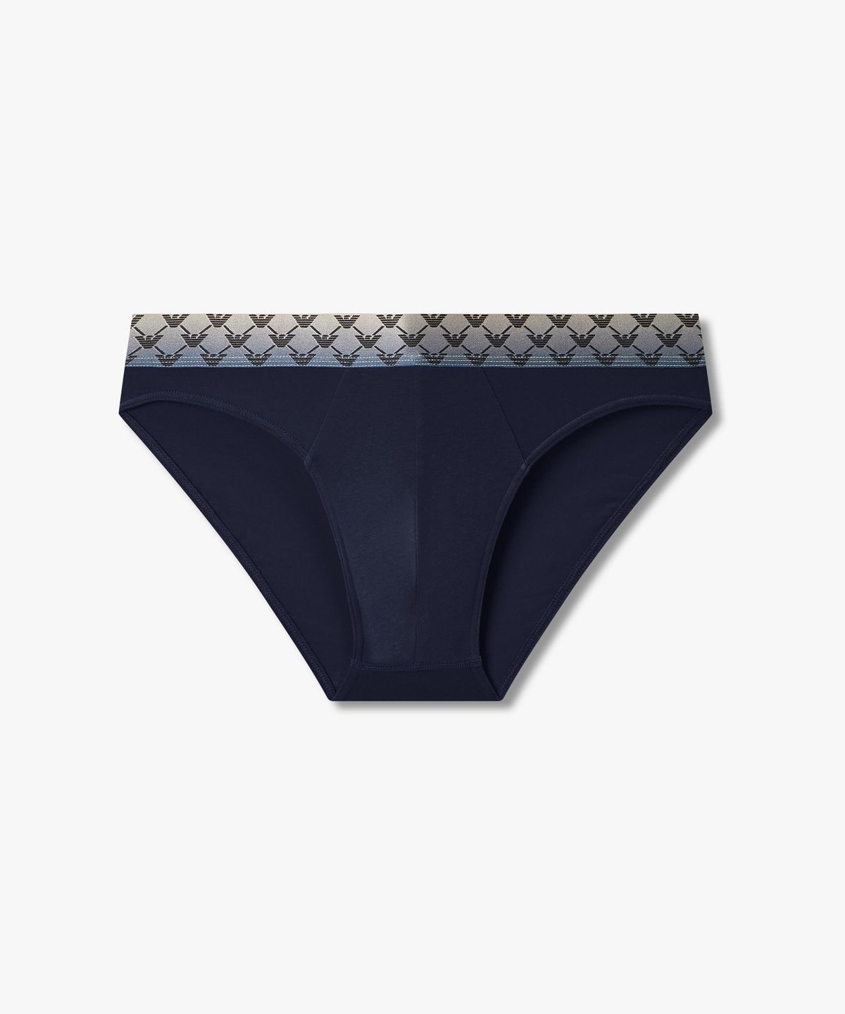 엠포리오 아르마니 언더웨어(EMPORIO ARMANI UNDERWEAR) 남성 그라데이션 로고 밴딩 브리프_네이비 0816111031