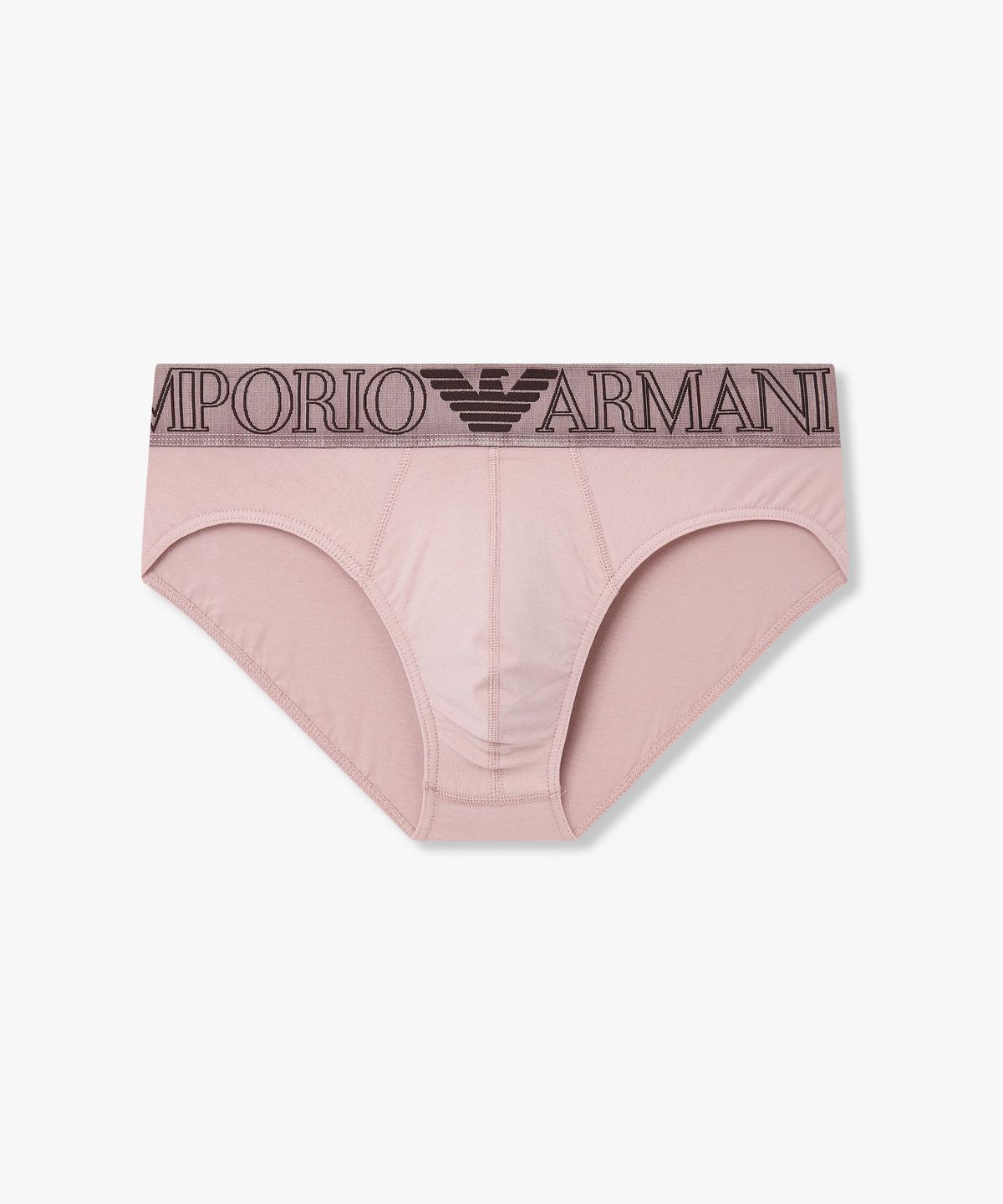 엠포리오 아르마니 언더웨어(EMPORIO ARMANI UNDERWEAR) 남성 아웃라인 로고 밴딩 브리프_인디안 핑크 0816111005
