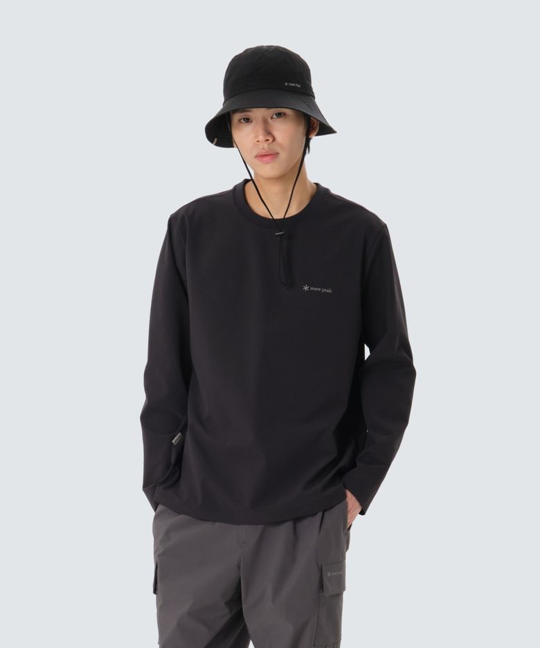 클래식 우븐 긴팔 티셔츠 (S26SMTTL14) Black