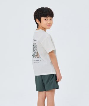 키즈 소로나 트로피컬 반팔 티셔츠 (S26MKFTS83) Off White