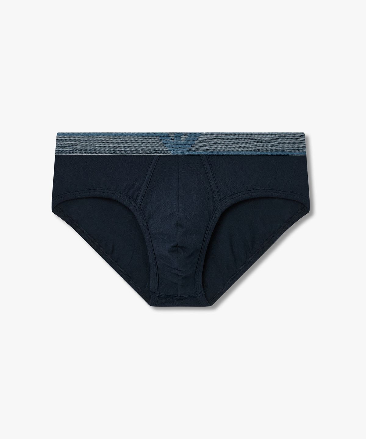 엠포리오 아르마니 언더웨어(EMPORIO ARMANI UNDERWEAR) 남성 빅 이글 로고 밴딩 브리프_블루 0816111029