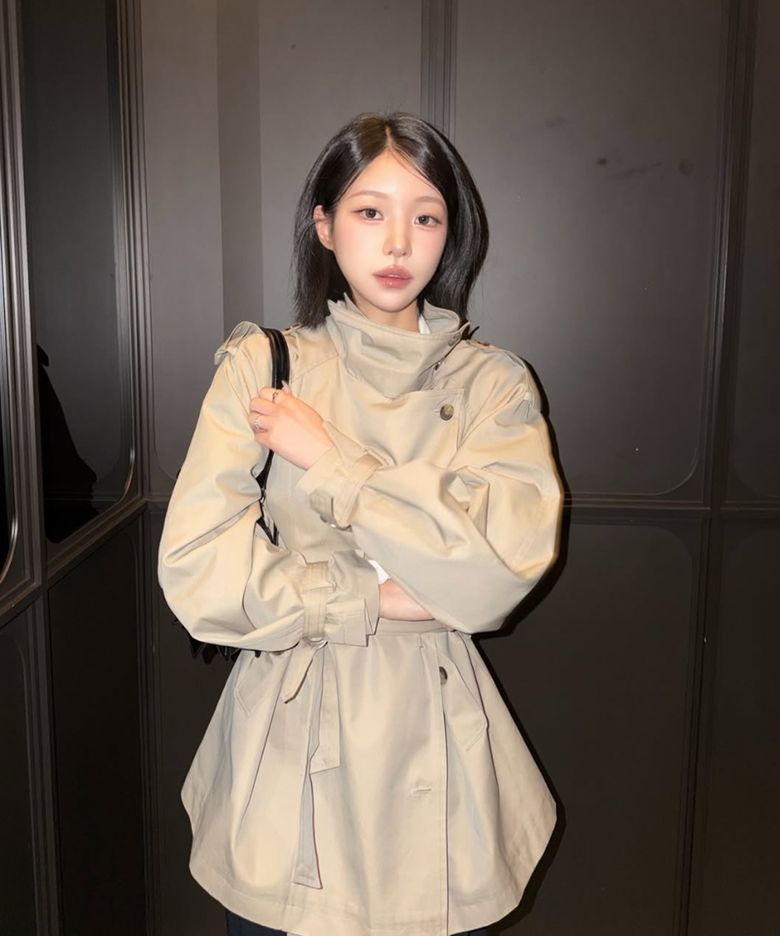 Double Trench Half Coat (2color)