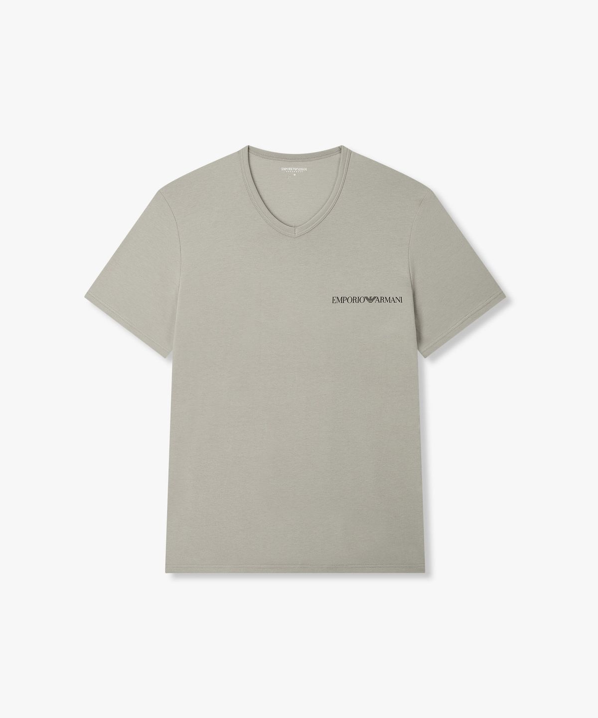 엠포리오 아르마니 언더웨어(EMPORIO ARMANI UNDERWEAR) 남성 브이넥 스트레치 라운지 티셔츠_그레이 0816135009