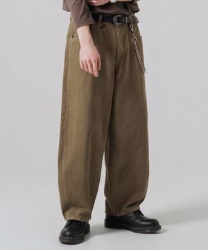 커브 워시드 팬츠 카키베이지 MMLP2693