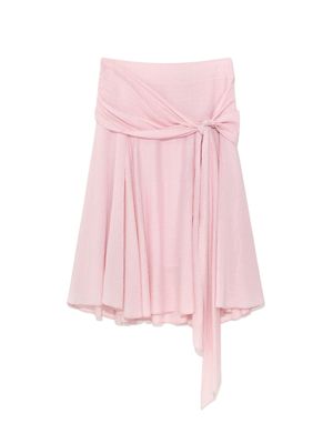 SUNSET DRAPE MIDI SKIRT (LIGHT PINK)