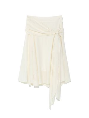 SUNSET DRAPE MIDI SKIRT (IVORY)