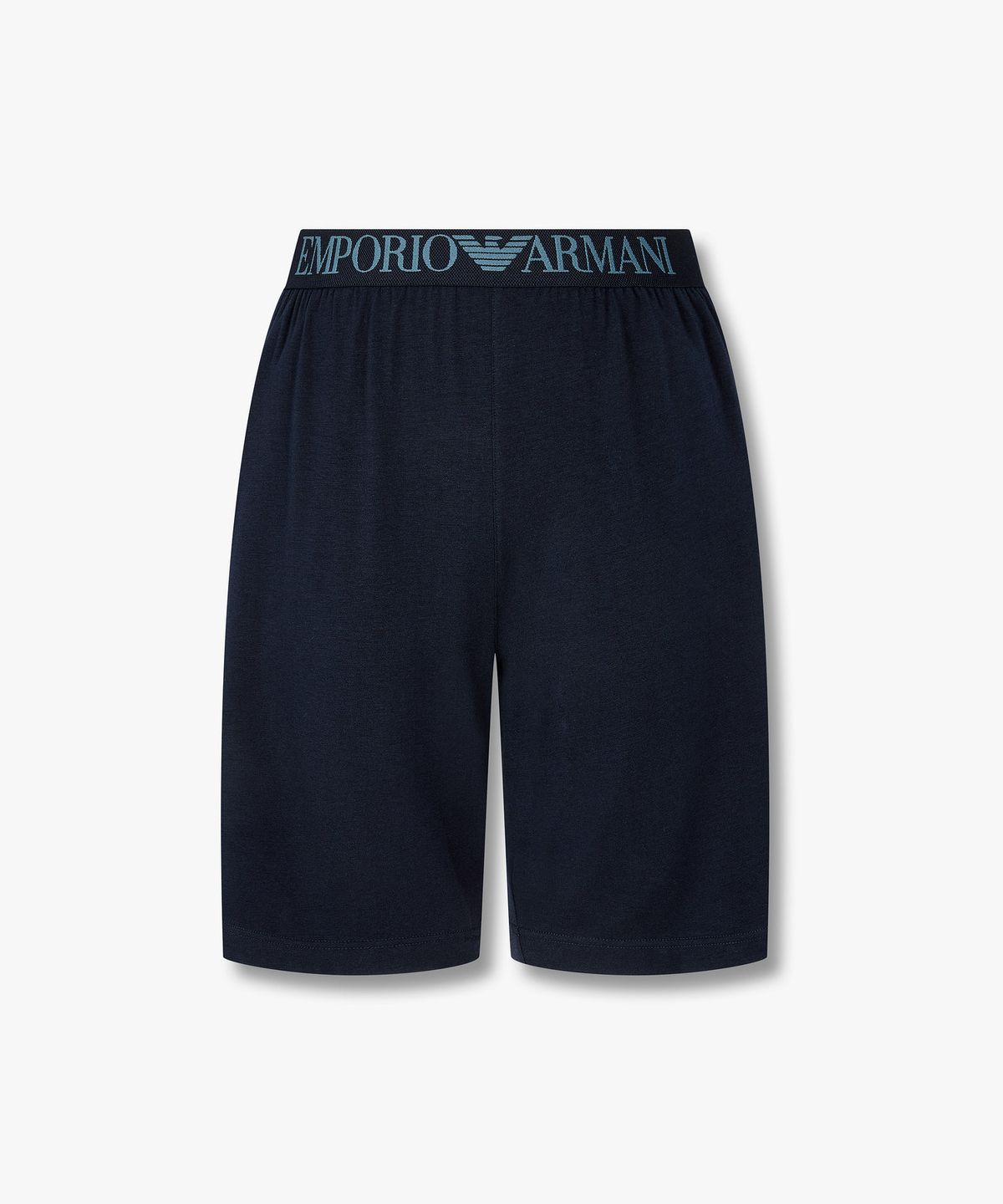 엠포리오 아르마니 언더웨어(EMPORIO ARMANI UNDERWEAR) 남성 빅 자카드 풀 로고 라운지 쇼츠_네이비 0816131024