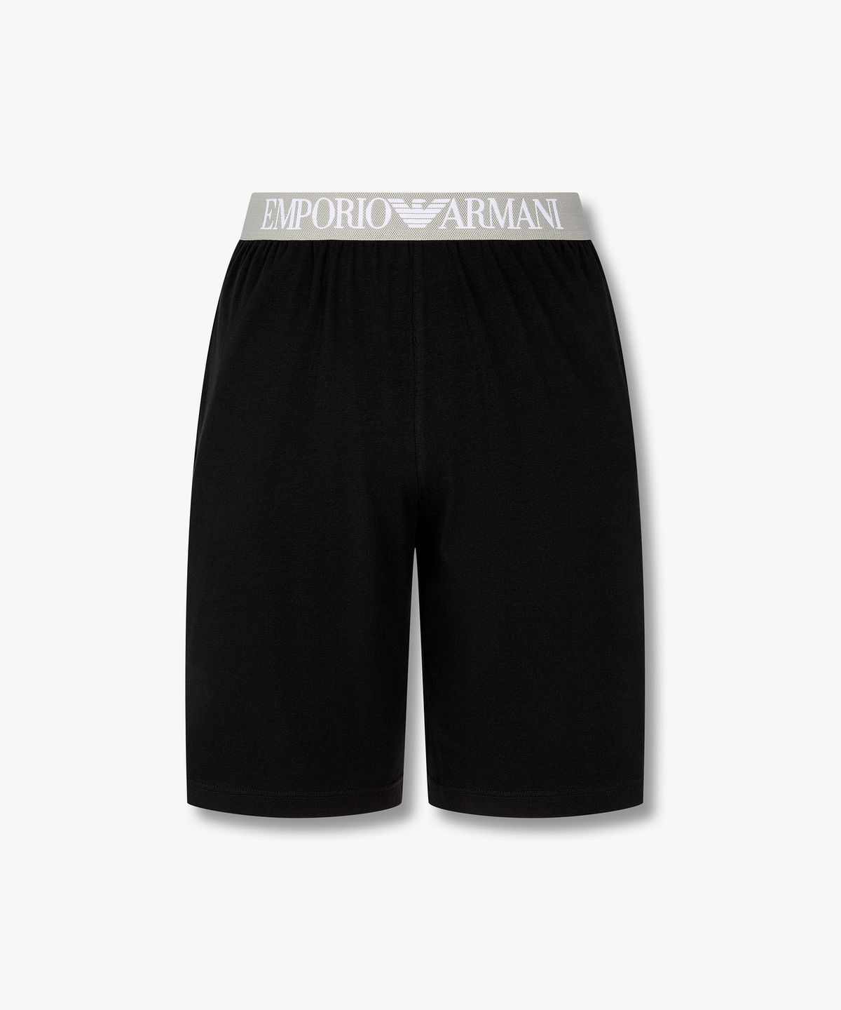 엠포리오 아르마니 언더웨어(EMPORIO ARMANI UNDERWEAR) 남성 빅 자카드 풀 로고 라운지 쇼츠_블랙 0816131023
