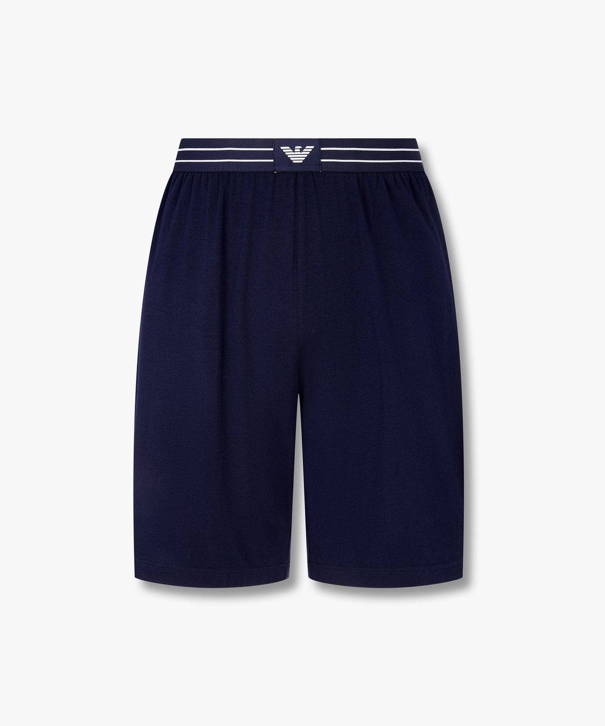 엠포리오 아르마니 언더웨어(EMPORIO ARMANI UNDERWEAR) 남성 로고 패치 밴딩 라운지 쇼츠_다크 블루 0816131021