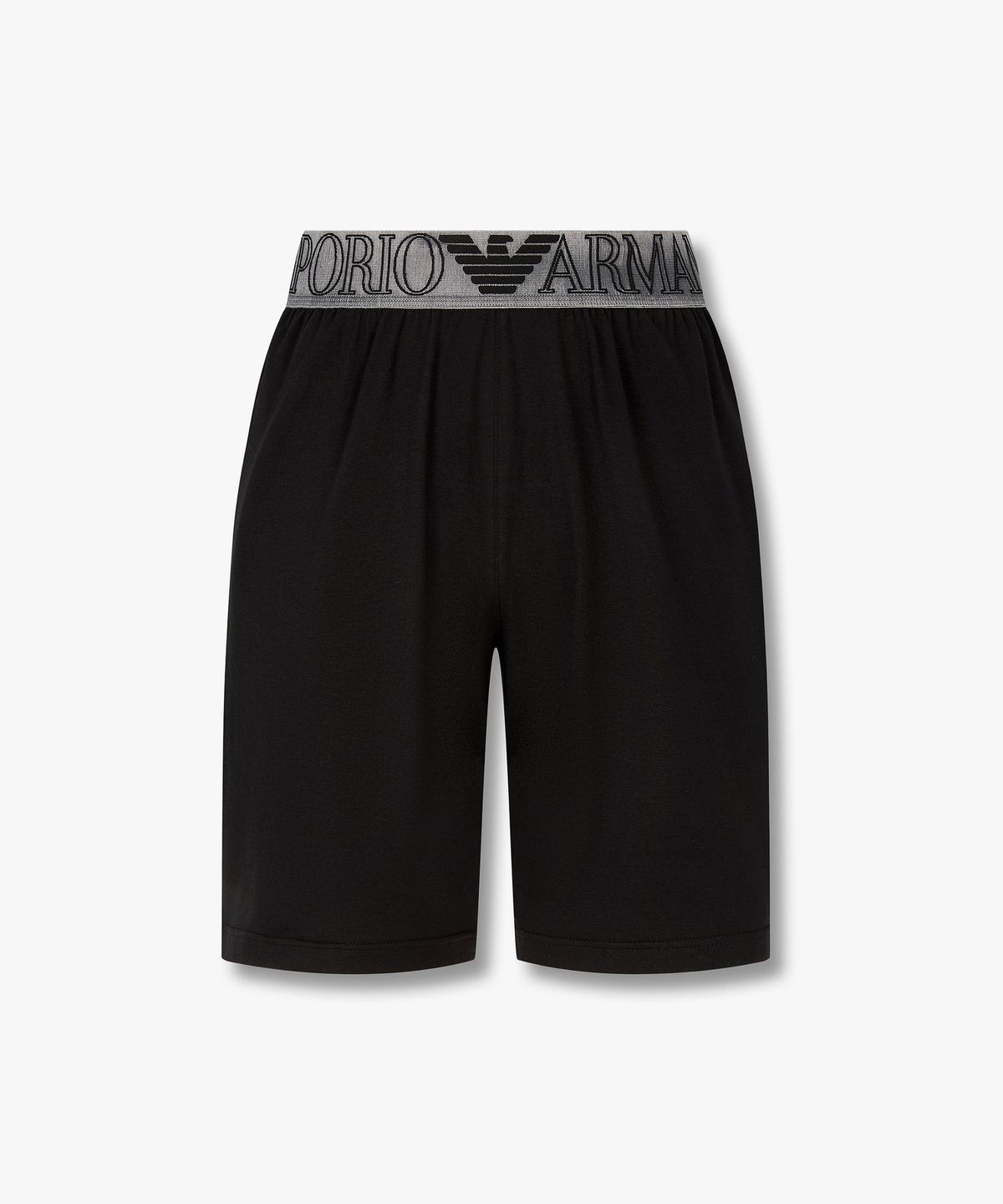 엠포리오 아르마니 언더웨어(EMPORIO ARMANI UNDERWEAR) 남성 아웃라인 로고 라운지 쇼츠_블랙 0816131026