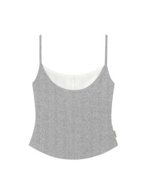 HONEY LAYERED CAMISOLE (GRAY)