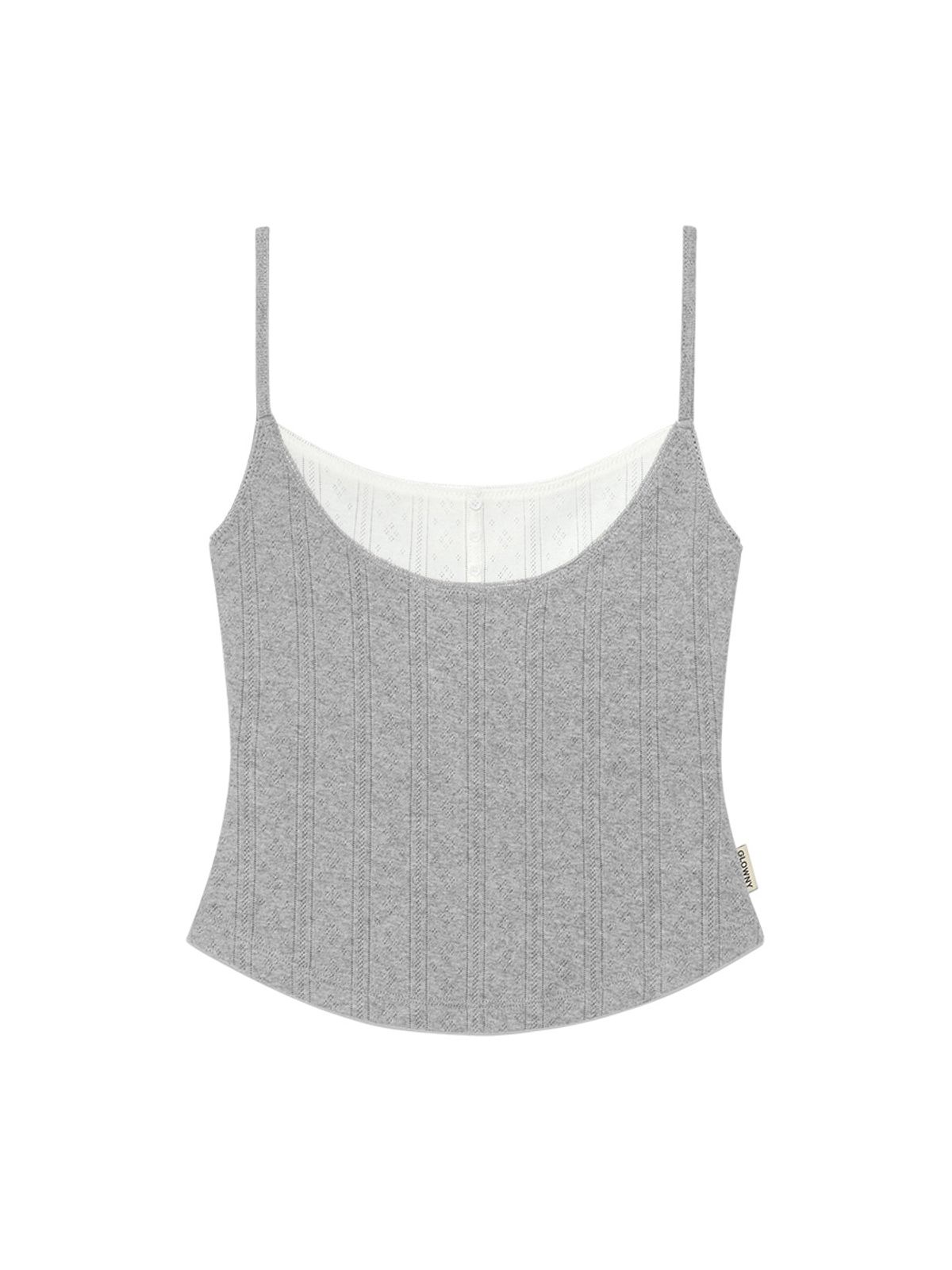 글로니(GLOWNY) HONEY LAYERED CAMISOLE (GRAY)