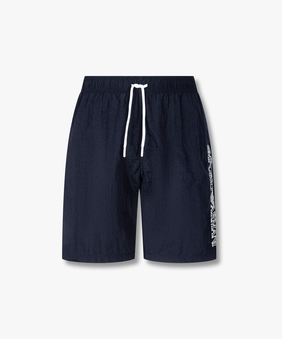 엠포리오 아르마니 언더웨어(EMPORIO ARMANI UNDERWEAR) 남성 스티치 로고 나일론 스윔 쇼츠_네이비 0816121151