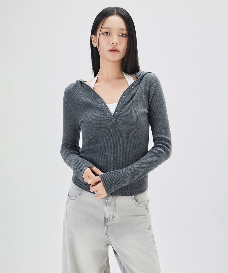 슬림 후드 풀오버_MIWKAG450T