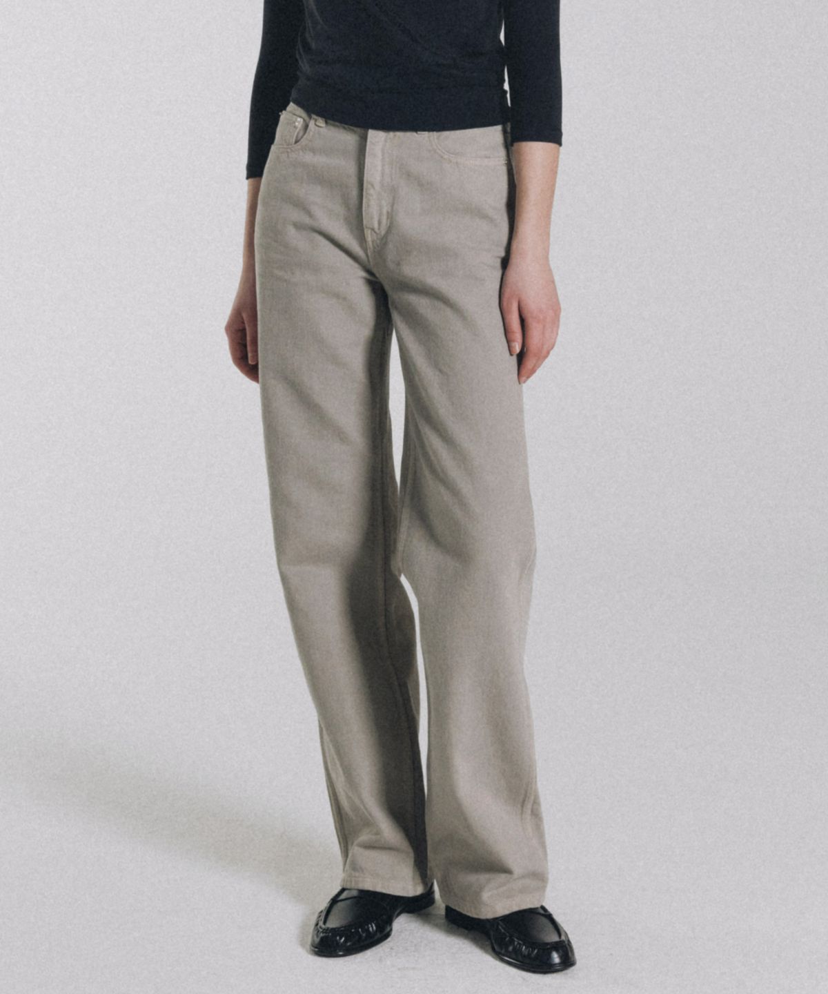 앤니즈(ANDNEEDS) Kanto dyed pants (beige)