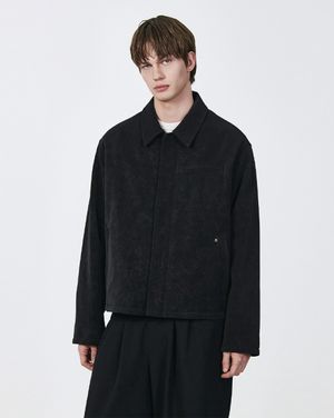 글로시 레더 자켓 블랙 ZI2LT205BK