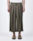랩 와이드 크롭 팬츠 카키 ZI3PT302KK