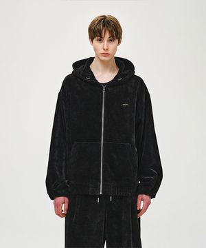 녹턴 아트워크 후드 집업 블랙 ZI2TS253BK