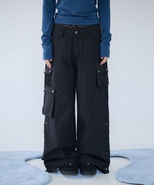 3-WAY MESH POCKET CARGO PT VINTAGE BLACK