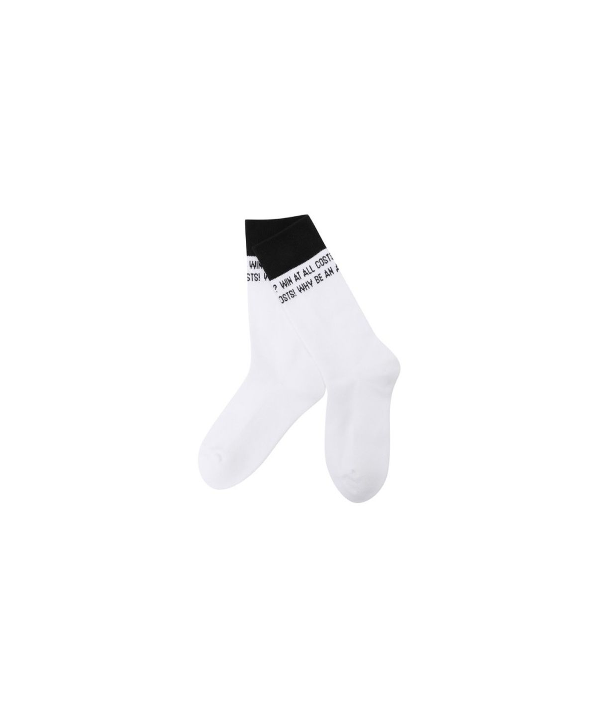 왁(WAAC) Women slogan Sockss WGLCX26212BKX