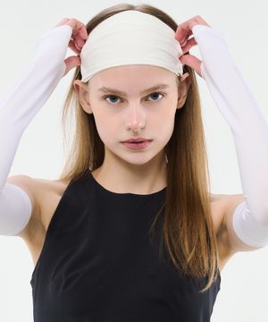 하프 커버 헤어밴드 (4colors)