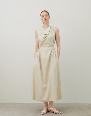Drape Dress_Beige