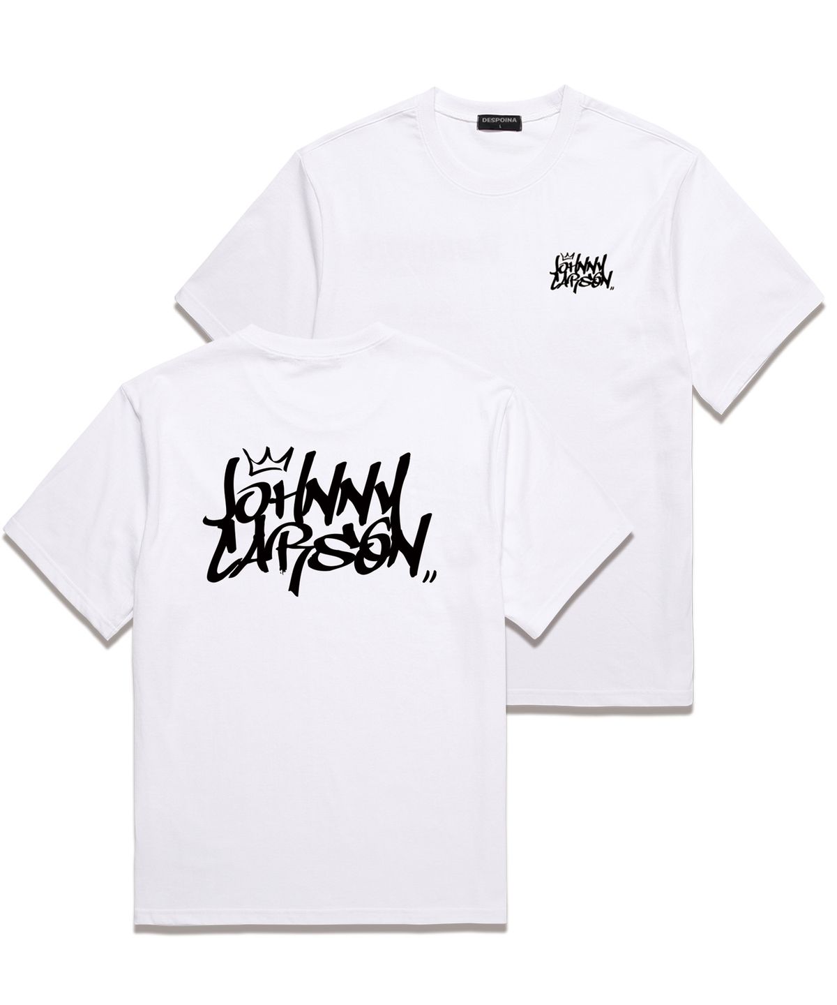 자니카슨(JOHNNY CARSON) Classic Graffiti Logo 반팔티셔츠 (JCSS102) 화이트/블랙