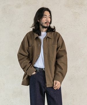 모던 클래식 트러커 자켓 브라운